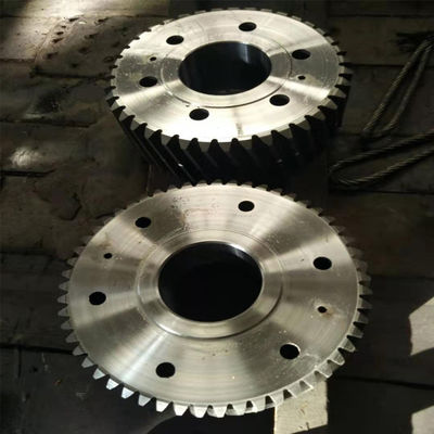 6300mm 40 Steel Spur Gear Shaft Large Steel Gears Forging Steel Gear