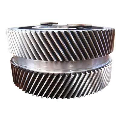 কয়লা মিল অংশ নলাকার কৃমি গিয়ার 45# ইস্পাত স্পার 2 ছাঁচ হেলিকাল গিয়ার সেট